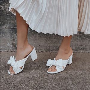 NEW IN BOX Lulu’s Dorothea Ivory Knitted High Heel Sandal